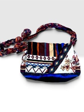 NWT Zara Boho Multicolor Printed Crossbody Bag